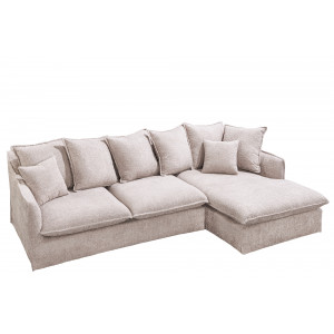 HEAVEN modern  sarokkanapé - beige bouclé - 255cm INVICTA