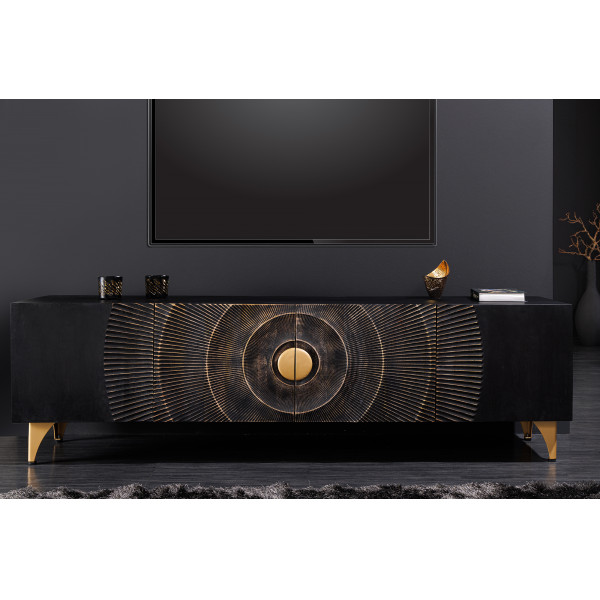 GOLDEN SUNSET design mangófa TV-szekrény - 180cm GOLDEN SUNSET design mangófa TV-szekrény - 180cm