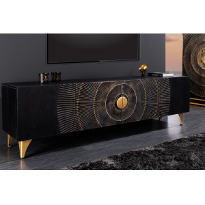 GOLDEN SUNSET design mangófa TV-szekrény - 180cm INVICTA