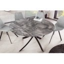 ALPINE kerek kerámia étkezőasztal - 120cm - szürke