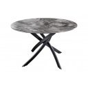 ALPINE kerek kerámia étkezőasztal - 120cm - szürke