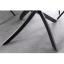ALPINE kerek kerámia étkezőasztal - 120cm - antracit
