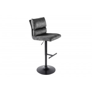 COMFORT modern bársony bárszék - antracit