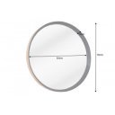 AMSTERDAM modern tükör - 70cm - tölgy