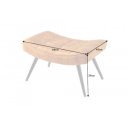 SCANDINAVIA design bársony fotel - mustár