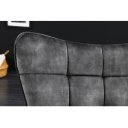 SCANDINAVIA design bársony fotel - szürke
