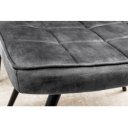 SCANDINAVIA design bársony fotel - szürke