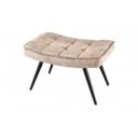 SCANDINAVIA design bársony fotel - beige