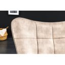 SCANDINAVIA design bársony fotel - beige