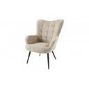 SCANDINAVIA design bouclé fotel - beige