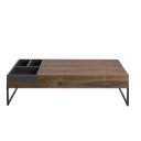 MAELLA design dohányzóasztal - dió - 140cm