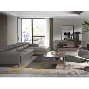 MAELLA design dohányzóasztal - dió - 140cm