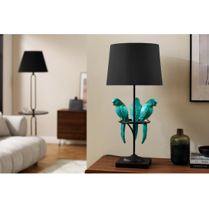 PARROT design asztali lámpa - 75cm - türkiz INVICTA