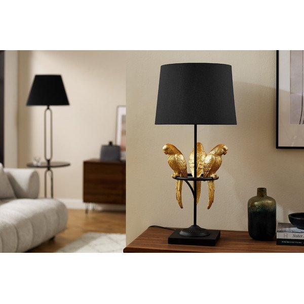 PARROT design asztali lámpa - 75cm - arany