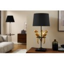 PARADISE modern papagájos asztali lámpa 75 cm – fekete / arany