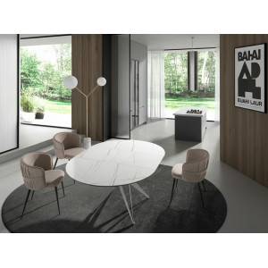 HERRERA exkluzív kerámia bővíthető étkezőasztal - 120/170cm