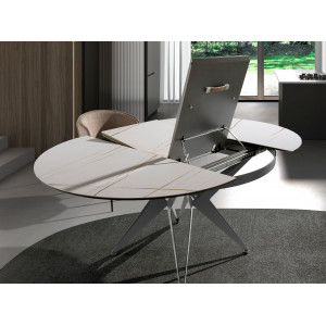 HERRERA exkluzív kerámia bővíthető étkezőasztal - 120/170cm