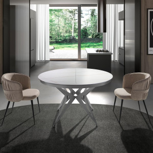 HERRERA exkluzív kerámia bővíthető étkezőasztal - 120/170cm