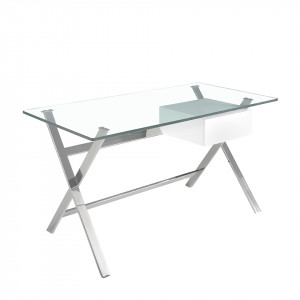 TOLEDO exkluzív üveg íróasztal - 145cm