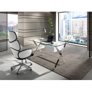 TOLEDO exkluzív üveg íróasztal - 145cm ANGEL CERDA