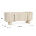 SERGIO modern mangófa TV-szekrény - 140cm