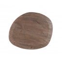 NOVELLA kerek mangófa lerakóasztal - 50cm - barna