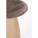 NOVELLA kerek mangófa lerakóasztal - 50cm - barna