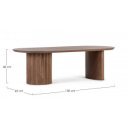 ORISSA mangófa dohányzóasztal - 130cm