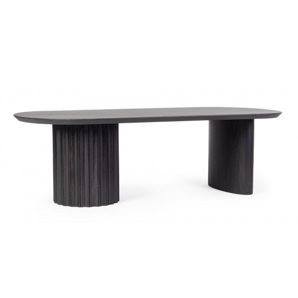 ORISSA BLACK mangófa dohányzóasztal - 130cm