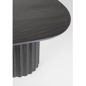 ORISSA BLACK mangófa dohányzóasztal - 130cm