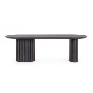 ORISSA BLACK mangófa dohányzóasztal - 130cm