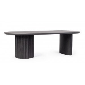 ORISSA BLACK mangófa dohányzóasztal - 130cm BIZZOTTO