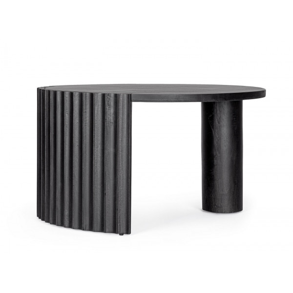 ORISSA BLACK mangófa dohányzóasztal - 80cm