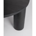 ORISSA BLACK mangófa dohányzóasztal - 80cm