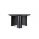ORISSA BLACK mangófa dohányzóasztal - 80cm
