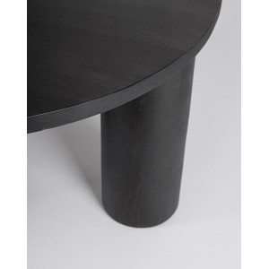 ORISSA BLACK mangófa dohányzóasztal - 80cm