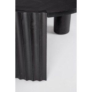 ORISSA BLACK mangófa dohányzóasztal - 80cm