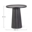 ORISSA BLACK mangófa lerakóasztal - 46cm