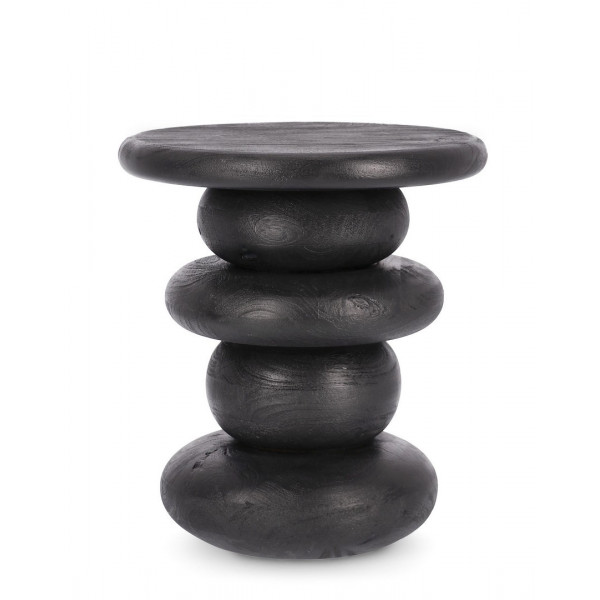 ZEN BLACK mangófa lerakóasztal - 40cm ZEN BLACK mangófa lerakóasztal - 40cm