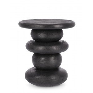 ZEN BLACK mangófa lerakóasztal - 40cm BIZZOTTO