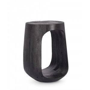 ZEN-II BLACK mangófa lerakóasztal - 33cm BIZZOTTO
