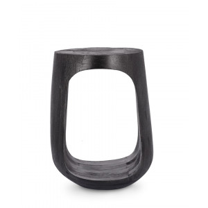 ZEN-II BLACK mangófa lerakóasztal - 33cm
