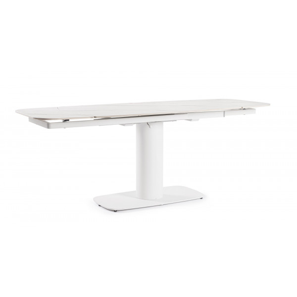 PLATERA design bővíthető kerámia étkezőasztal - 140-200cm - fehér