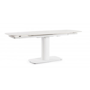 PLATERA design bővíthető kerámia étkezőasztal - 140-200cm - fehér BIZZOTTO