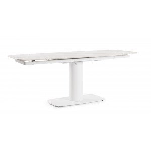 PLATERA design bővíthető kerámia étkezőasztal - 140-200cm - fehér BIZZOTTO
