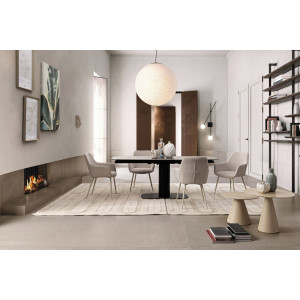 PLATERA design bővíthető kerámia étkezőasztal - 140-200cm - antracit BIZZOTTO