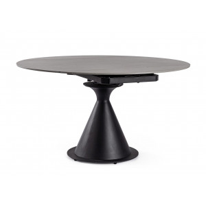 TORRES design bővíthető kerámia étkezőasztal - 85-130cm - antracit BIZZOTTO
