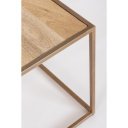 JAINEK design mangófa dohányzóasztal szett