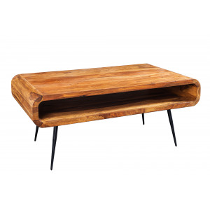 OMEGA tömör rózsafa dohányzóasztal - 90cm