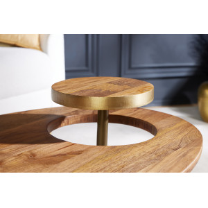GATSBY különleges mangófa dohányzóasztal - 110cm INVICTA
